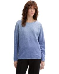 Tom Tailor - Strickpullover mit Farbverlauf aus Bio-Baumwolle - Lyst