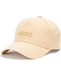 HUGO - Big Logo Cotton Baseball Hat Cap - Lyst