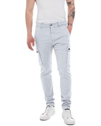 Replay Slim Jeans Katewin Hyperflex in Grau | Lyst DE