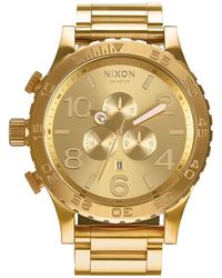 Nixon - A083502 51-30 Chrono A083502 All Gold 's Watch - Lyst
