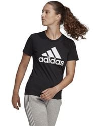 adidas - Essentials Logo Boyfriend T-shirt - Lyst