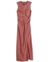 Scotch & Soda - Structured Gingham Midi Casual Dress - Lyst