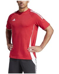adidas - Teamsport Textil - T-Shirts Tiro 24 T-Shirt rotweiss - Lyst