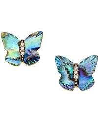 Fossil - Sutton Gold Stainless Steel Earring - Lyst