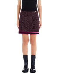 Liu Jo - Liu Jo Gonna Corta Mini Propfili WF3015MAG31 Nero L - Lyst