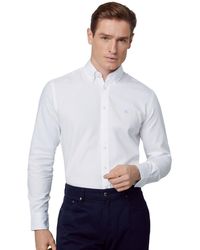 Hackett - Hackett Oxford Long Sleeve Shirt L - Lyst