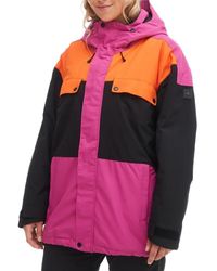 O'neill Sportswear - Ski Jacket Black/pink Tanzanite Jacket - Lyst