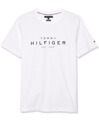 Tommy Hilfiger - Big Rwb Hilfiger Tee Mw0mw37448 S/s T-shirt - Lyst