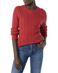 Amazon Essentials - Fisherman Cable Crewneck Sweater Suéter - Lyst