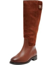 Tommy Hilfiger - Th Stud Leather Mix Long Boot - Lyst
