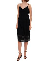 Vero Moda - Midi Häkel-Kleid Trägerkleid VMHoney Lace Singlet Calf Dress 10272503 Black XL - Lyst