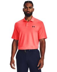 Under Armour - S Performance Polo 3.0 3xl Red - Lyst