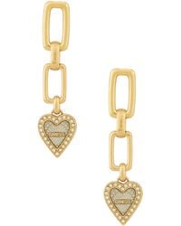 Guess - Ohrringe Goldfarben Love Me Tender JUBE03236JWYGRHT - Lyst