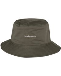 New Balance - , , Lightweight Cotton Bucket Hat, Everyday Casual Wear, One Size Fits Most, Dark Olivine - Lyst