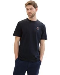 Tom Tailor - Basic T-Shirt mit Struktur - Lyst
