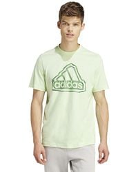 adidas - Gevouwen Badge Grafische T-shirts - Lyst