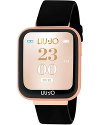 Liu Jo - Smartwatch Voice Rose Uhr mit schwarzem Armband - Lyst
