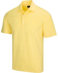 Greg Norman - Collection Freedom Micro Pique Polo Yellow - Lyst