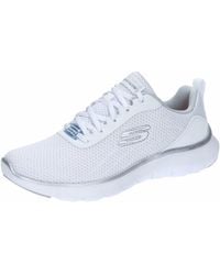 Skechers - Flex Appeal 5.0 Uptake Zapatillas De Deporte Blancas/Plata Para Mujer - Lyst