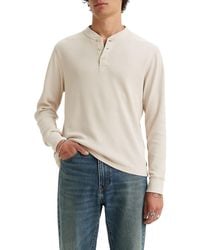 Levi's - Long-Sleeve Thermal 3-Button Henley - Lyst