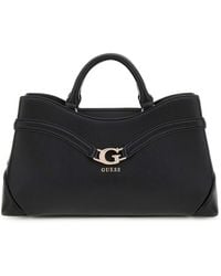 Guess - Sac à main sac à épaule bandoulière Dea Girlfriend Satchel Black noir - Lyst