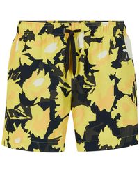 HUGO - Quick-dry Printed Swim Shorts In Recycled Fabric - Lyst