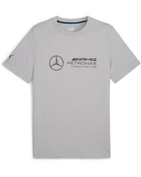 PUMA - T-Shirt Mercedes-AMG Petronas F1® ESS L Team Silver Gray ┃T-Shirt Mercedes-AMG Petronas à col Rond pour s - Lyst