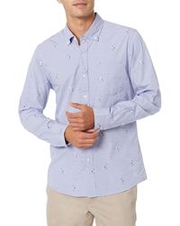 Goodthreads Slim-fit Long-sleeve Dobby Shirt - Blue