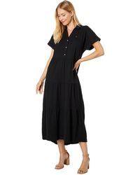 Tommy Hilfiger - Tiered Skirt Maxi Short Sleeve Casual Dress - Lyst