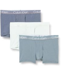 Calvin Klein - 3er Pack Boxershorts Trunks Baumwolle mit Stretch - Lyst
