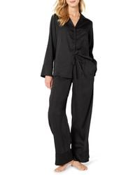 Amazon Essentials - Satin Pyjama Shirt And Bottoms Set - Lyst