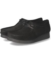 Clarks - Originals S Wallabee Evo Suede Black Shoes 4 Uk - Lyst