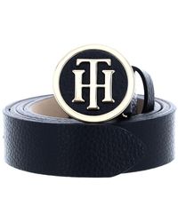 Tommy Hilfiger - Th Round Buckle 3.0 Belt Leather - Lyst