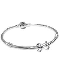 PANDORA - Armband Starter-Set Für Immer & Ewig Unendlichkeit Silber 68309-20 20 cm - Lyst