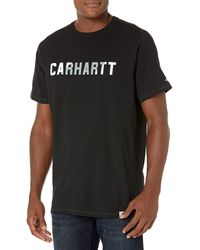 Carhartt - Big Force Relaxed Fit Midweight Short-sleeve Block Logo Graphic T-shirt - Lyst