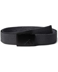 adidas - Golf Stretch Heather Web Belt Reversible Black - Lyst