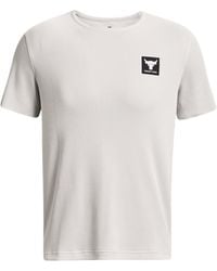 Under Armour - Project Rock Waffle Short Sleeve Crew Top Shirt - Lyst