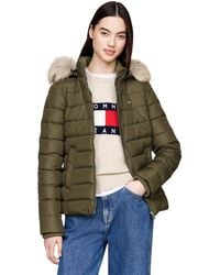Tommy Hilfiger - Tjw Basic Hooded Down Jacket Ext Dw0dw18312 Puffer Jacket - Lyst