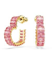Swarovski - Pendientes de Aro Matrix - Lyst