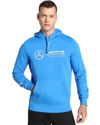 PUMA - Hoodie Mercedes-AMG Petronas M Ultra Blue - Lyst