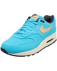 Nike - Air Max 1 Premium Mens Fashion Trainers In Blue - 8.5 Uk - Lyst