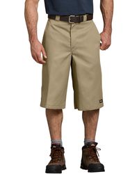 Dickies - 15 Inch Inseam Work Short With Multi Use Pocket, Khaki, 38 - Lyst