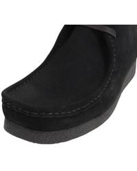 Clarks - Wallabee Evo Boot Suede Boots In Black Standard Fit Size 7 - Lyst