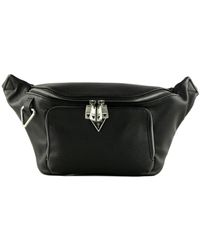 Guess - Milano Maxi Bum Bag With Front Pocket Black - Lyst