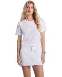 Michael Kors - T-Shirt da Donna con Logo MK Strass - Lyst