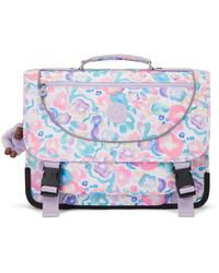 Kipling - Backpack Preppy Aqua Flowers Medium - Lyst