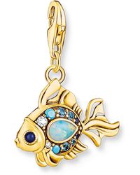 Thomas Sabo - Pendentif Charm poisson or Doré Or Jaune 18 Carats - Lyst