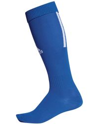 adidas - Stutzen Santos Sock 18 Bold Blue/White 43-45 - Lyst