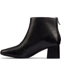 Clarks Isabella Zip S Ankle Boots 4 Uk Black Suede - Save 48% | Lyst UK