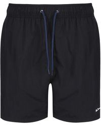 Ben Sherman - S Swim Shorts In Black Medium Length - Lyst